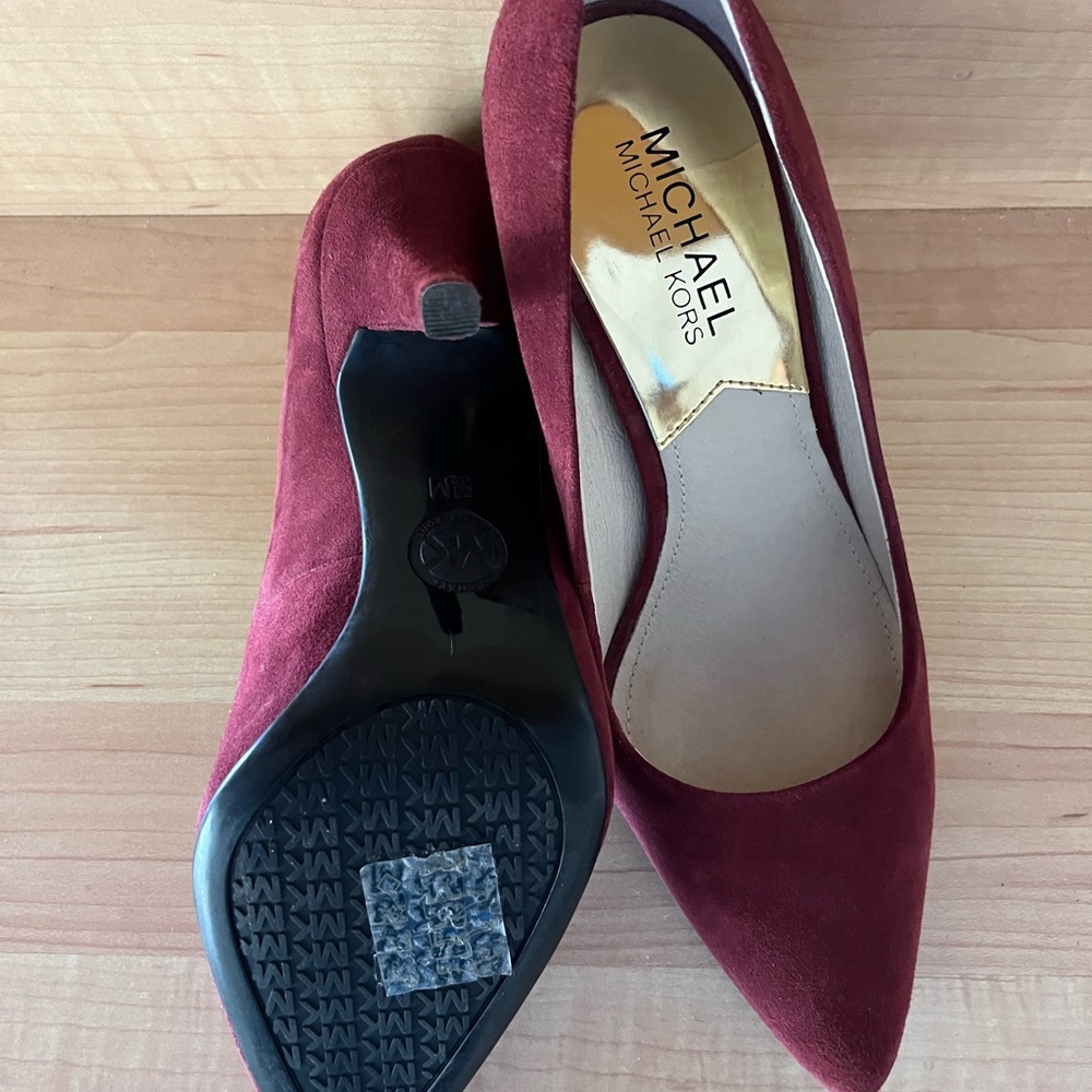Michael Kors Heels Burgundy Sz 5.5 M - Picture 4 of 7